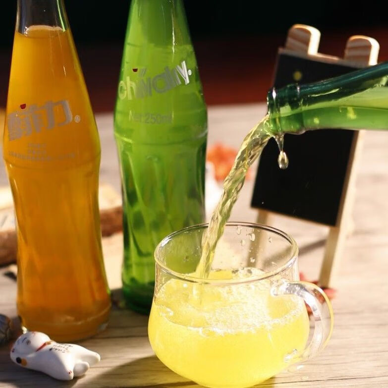 雪菲力汽水/橙汁250ml瓶桔子汁瓶怀旧老汽水80后经典汽水 甜橙味碳酸