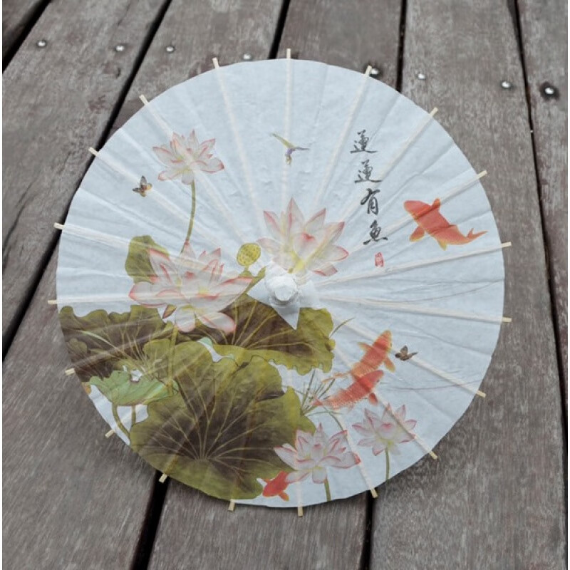 禧乐菲迷你小号手绘油纸伞手工制作装饰伞儿童diy玩具纯白色纸伞绘画