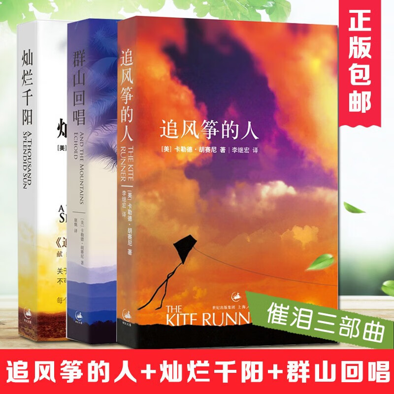 群山回唱+追风筝的人+灿烂千阳 共3册