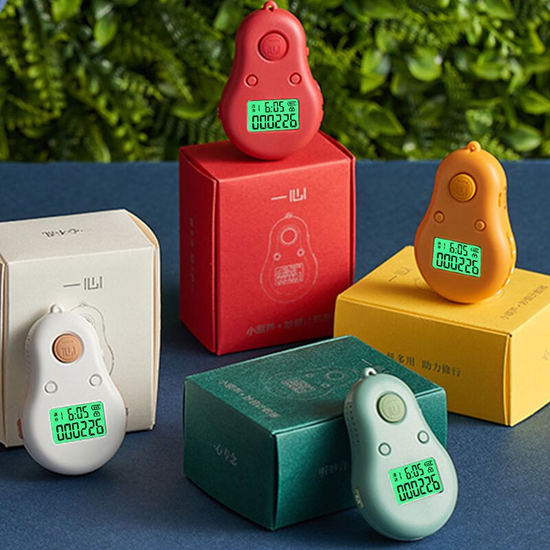 一心葫芦计数器新款 可充电手按电子记数器自动计数 n5绿色