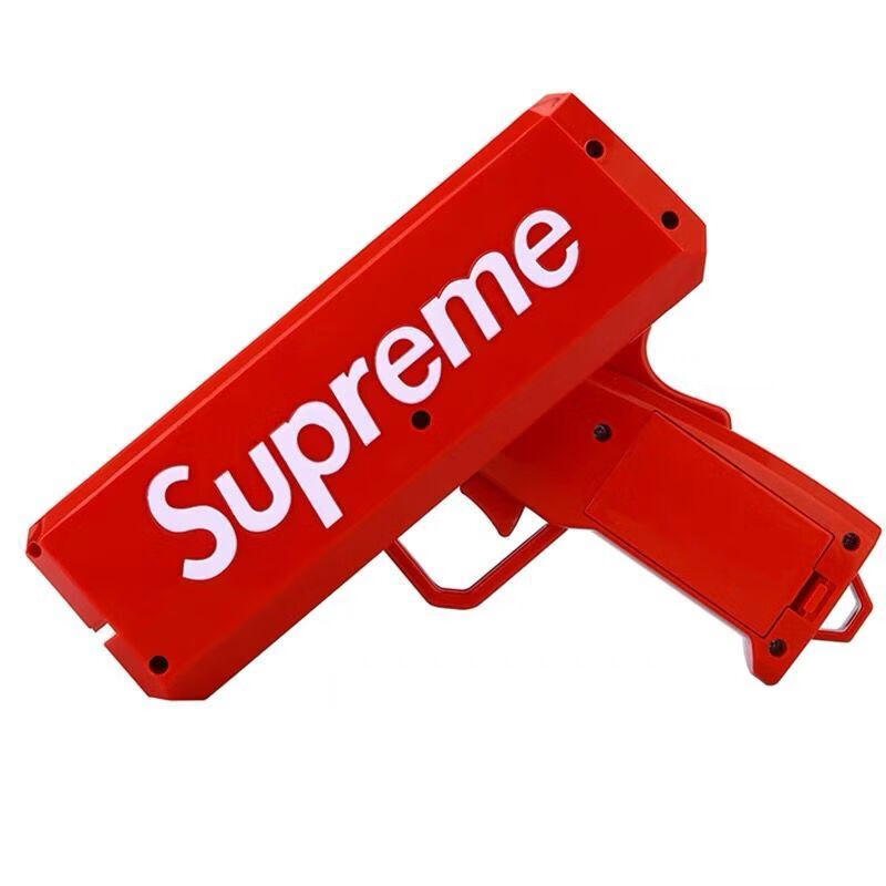 贝木惠(beimuhui)supreme枪喷钱手q枪钞票枪撒钱玩具喷钞机superme枪