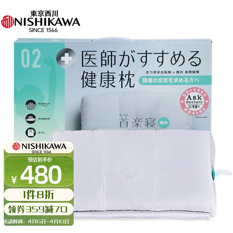 西川(nishikawa) エンジェルフロート やさしく支える枕 低め 冬場でも