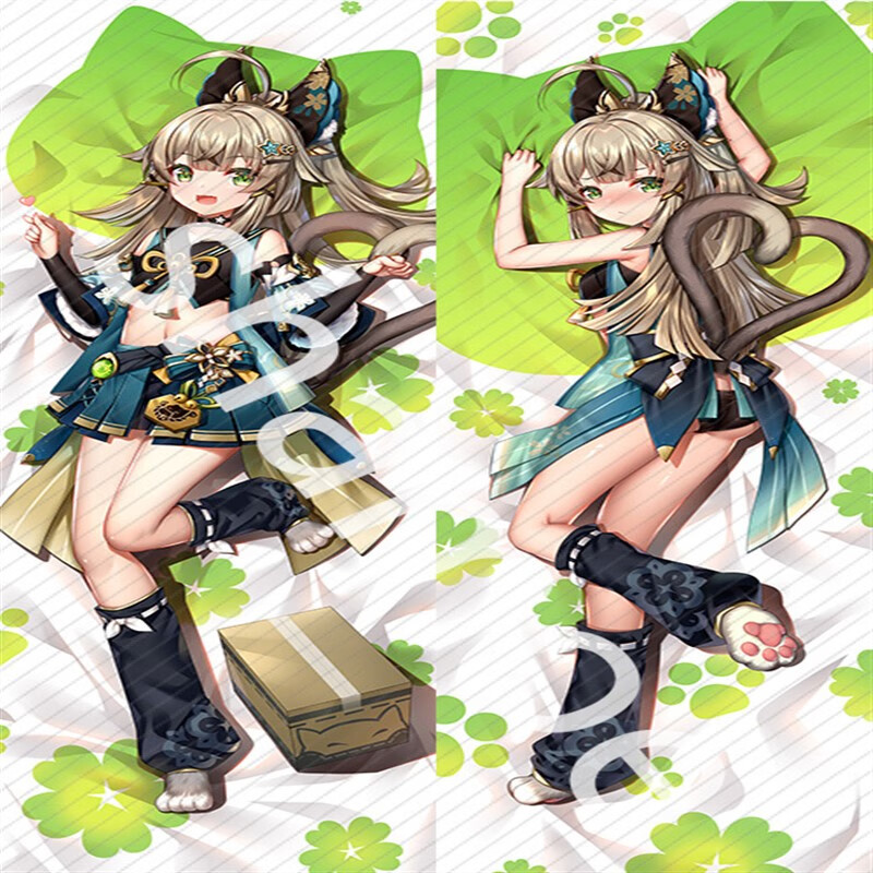 绿野客绮良良抱枕 尚萌原创原神绮良良猫娘动漫周边二次元宅男等身