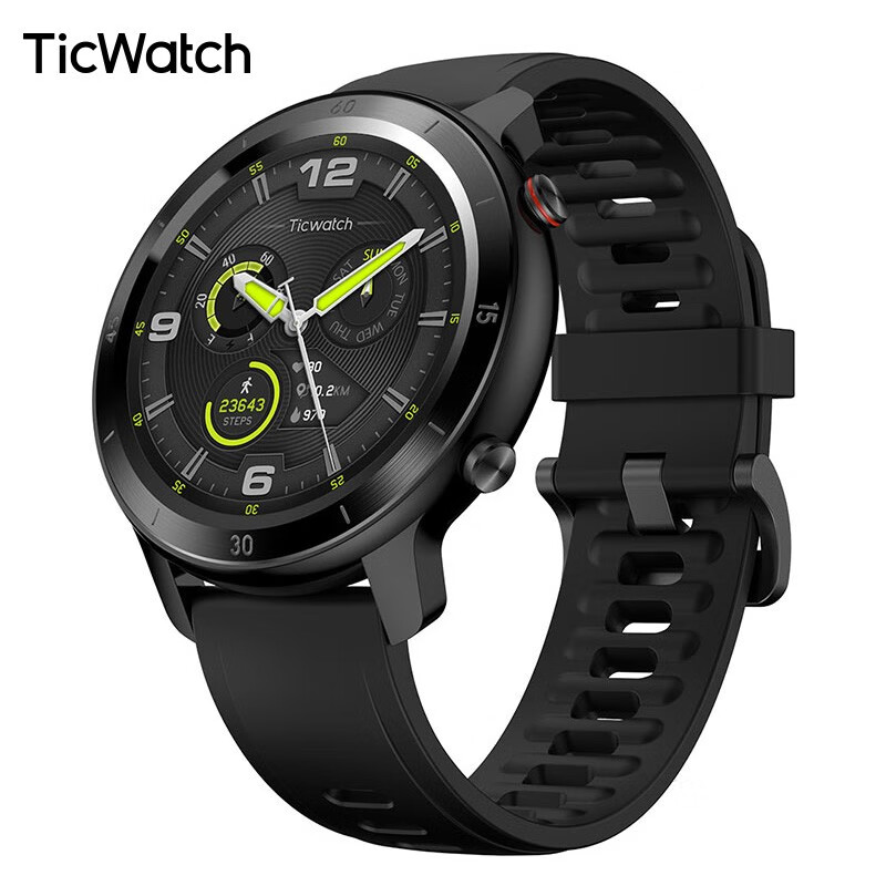Ticwatch 智能手表GTX 运动手表 消息提醒 IP68游泳级防水 心率健康 睡眠监测 苹果华为荣耀手机通用