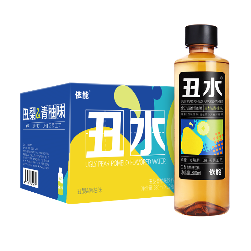 ���� ��ˮ ��������ζ��������0֬����ʳ��άUHT���380ml*12ƿ����װ