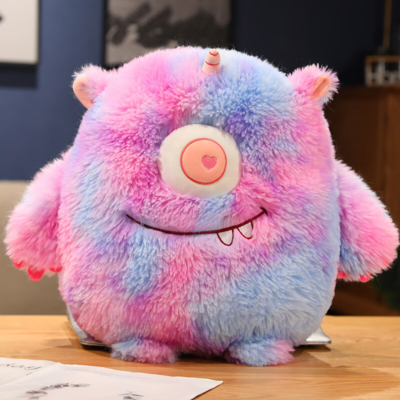 迪士尼可爱小怪兽玩偶抱枕毛绒玩具独眼怪兽布娃娃公仔靠垫女友生日