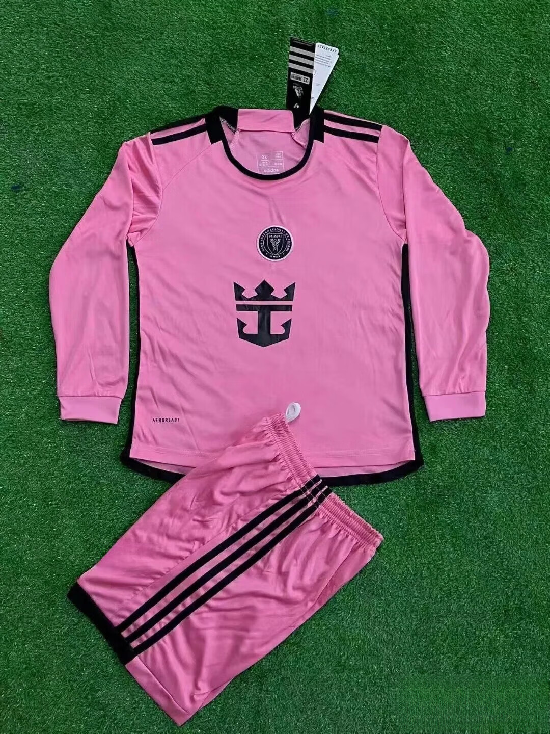 e&g24-25美职联迈阿密主场客场球衣梅西苏亚雷斯套装短袖足球服 主场