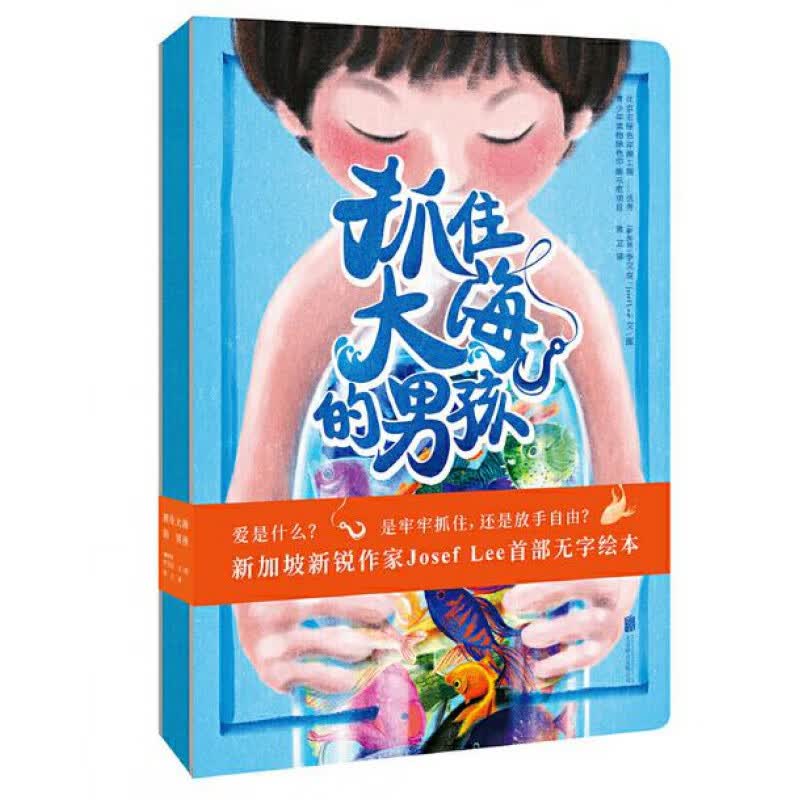 正版现货抓住大海的男孩几米漫画公众号力荐作品无字绘本唯美描绘男孩鱼与大海的故事儿童绘本图画书故