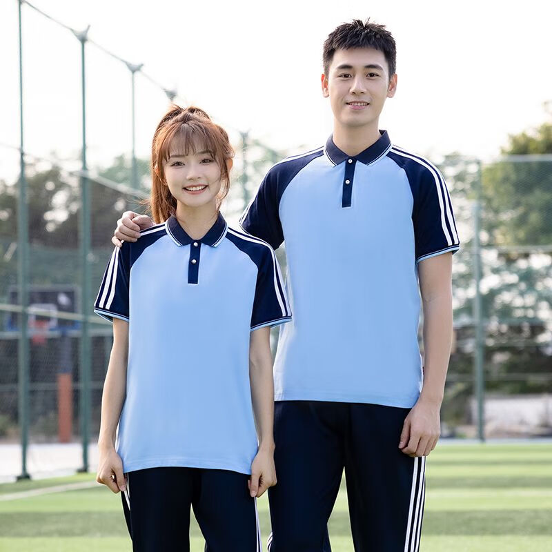 彤瑛校服高中生夏季dk套装新款中学生短袖小学生班服休闲运动装定制