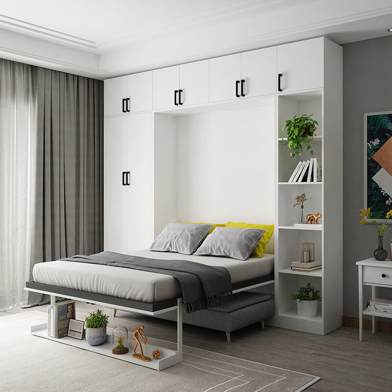 可狄隐形床多功能隐形床沙发一体床隐藏床客厅壁床带衣柜小户型五金配