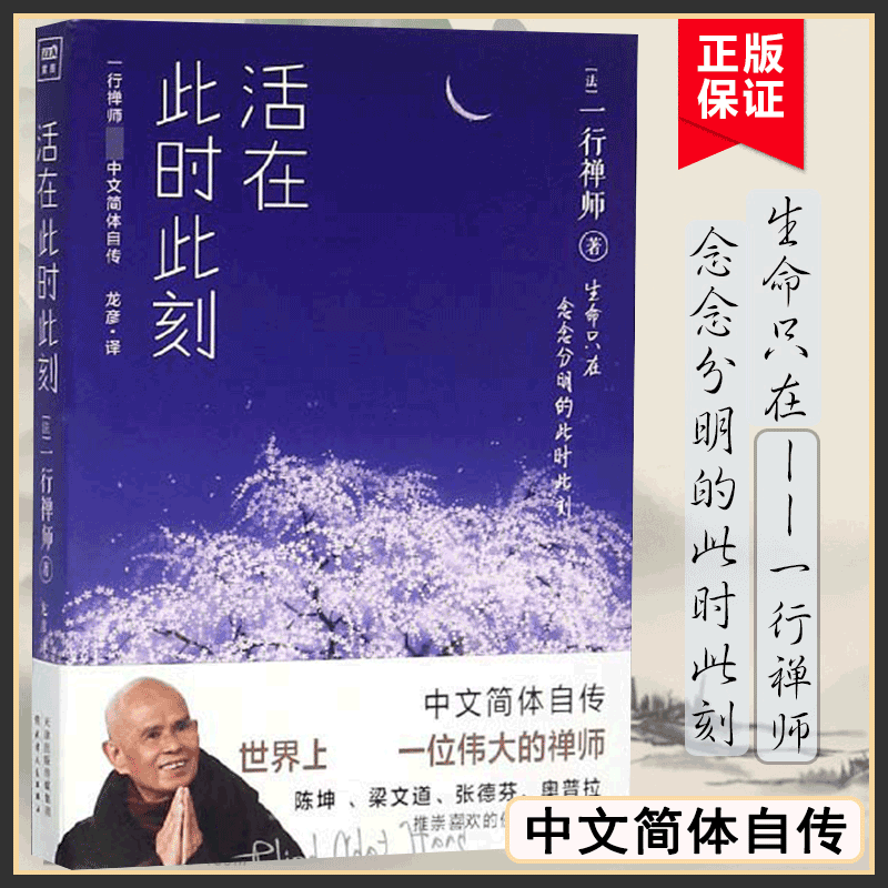 活在此时此刻 哲学/宗教 (法)一行禅师著 天津人民出版社 9787201128580