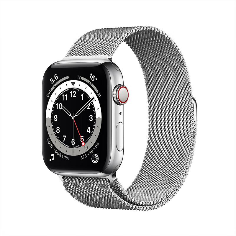 Apple Watch Series 6智能手表 GPS+蜂窝款 44毫米不锈钢表壳 米兰尼斯表带M09E3CH/A