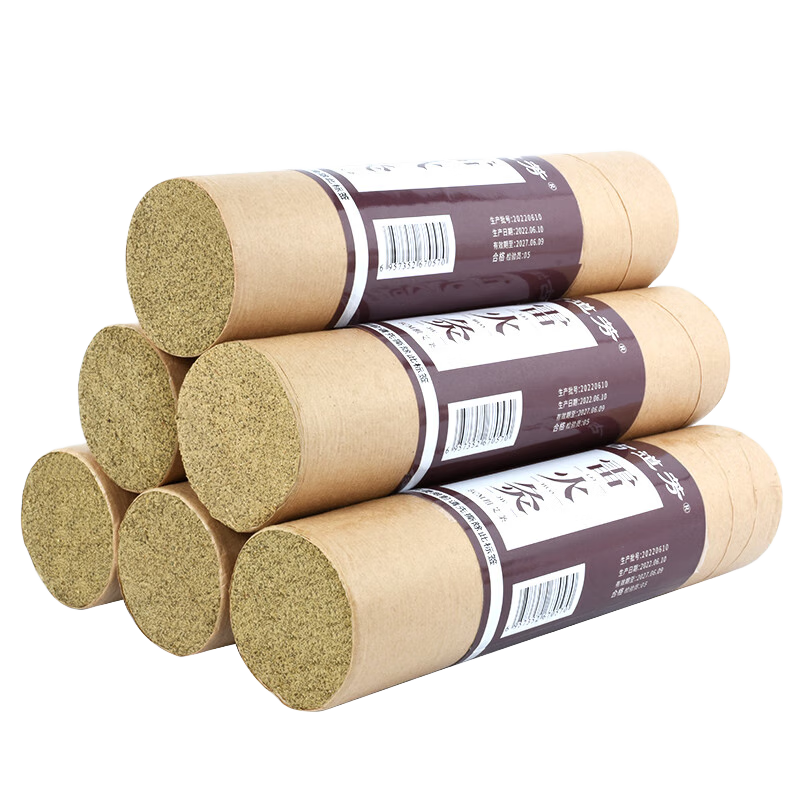古道芳 雷火灸艾條5CM加粗艾柱艾條家用陳純灸條6根裝南陽艾絨條養(yǎng)生館