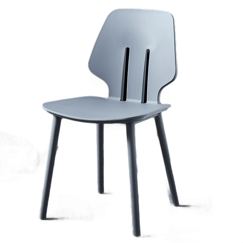 【直降蕞后一天】成爵 北欧塑料餐椅加厚创意成人椅子餐厅靠背家用卧室休闲椅子现代简约设计师款 灰色加厚专利款