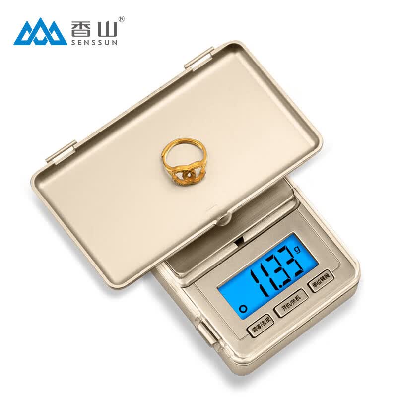 香山电子秤珠宝秤0.01g高精准克秤电子厨房秤分装茶叶珠宝称EHA17金色使用感如何?