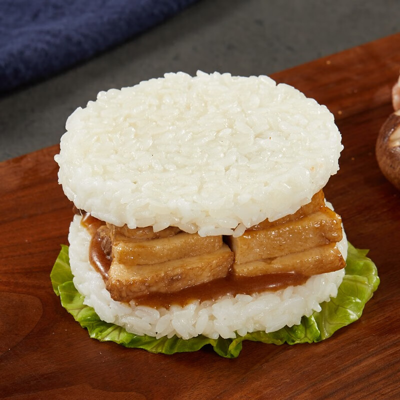 乐肴居 台式卤肉米汉堡 150gx3个 糯米饭团 微波食品 儿童早餐 方便饭