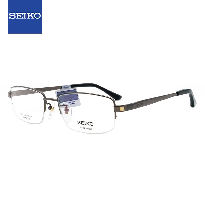 精工(seiko)[免费配镜]眼镜框男款半框钛材镜架hc1003 162 国产1.