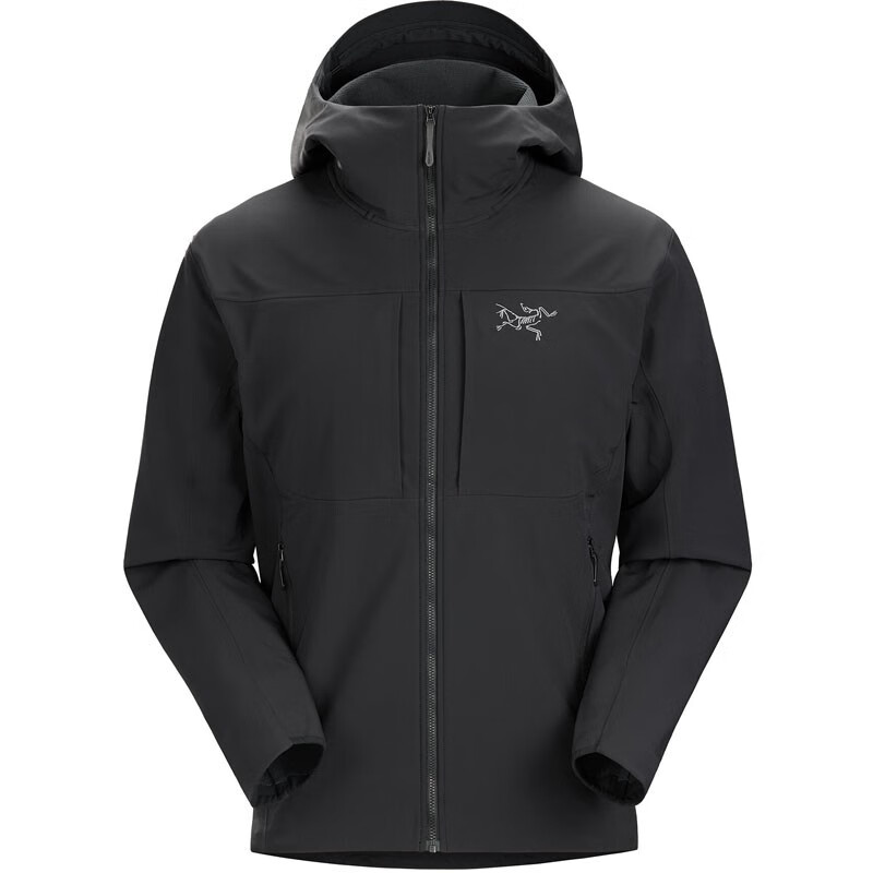 始祖鸟（ARC&#039;TERYX）买手代购Gamma MX Hoody 男士户外薄绒保暖防风雨软壳连帽冲锋衣 Black M