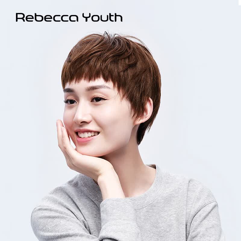 瑞贝卡(rebecca)假发女短发短直发全真人发精灵刘海时尚头套 浅咖色（全真人发 机制工艺）使用感如何?
