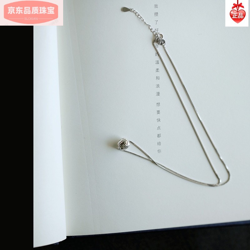 盼茹霉运走开 水逆退散 四面有象复古项链小众锁骨链男女银简约文艺