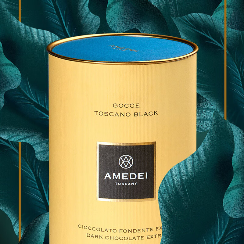 娅曼蒂(amedei)意大利进口amedei娅曼蒂90%黑巧克力币罐装零食少糖小
