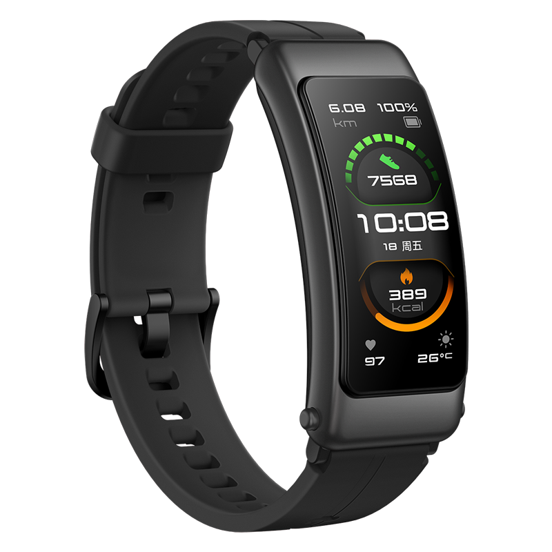 【全国七仓发货】华为手环b6通话智能运动男款女士蓝牙耳机二合一电话心率健康监测支付 曜石黑-运动款丨送大礼包