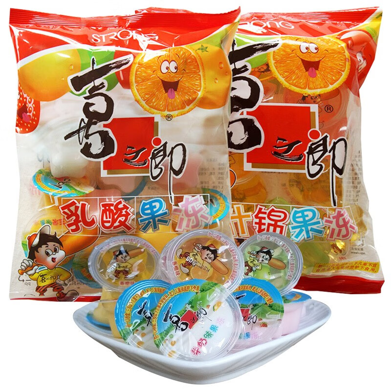 喜之郎果冻什锦果冻乳酸果冻办公室休闲零食小吃袋装360g/882g 什锦