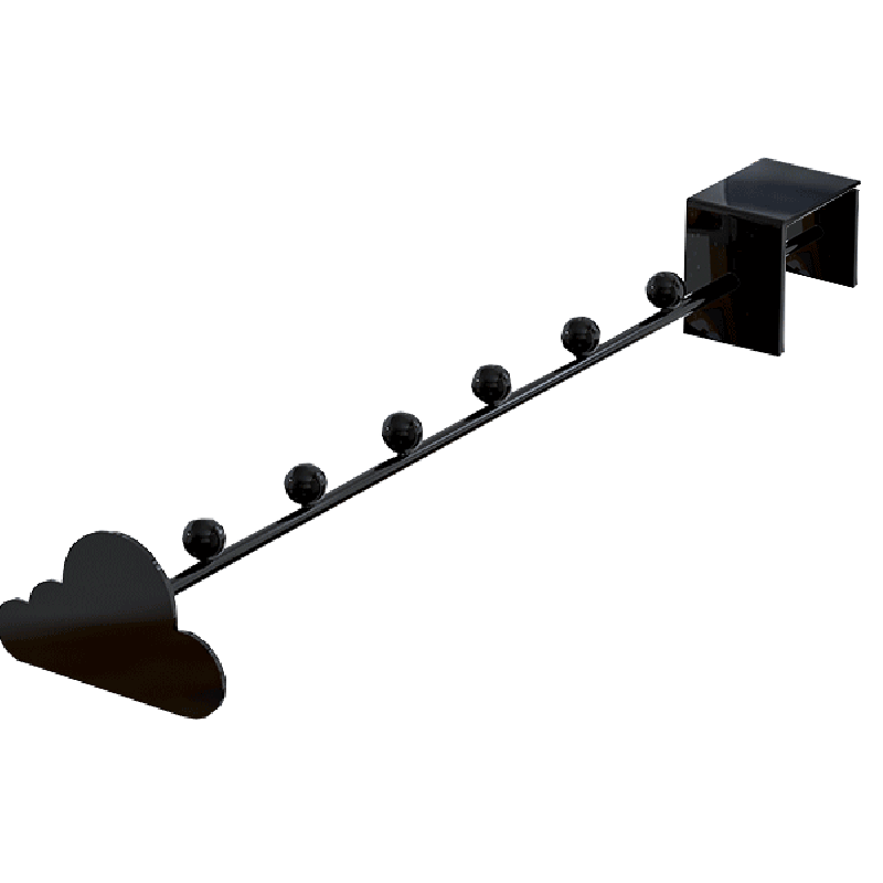 林家小子 衣架宿舍挂钩挂衣服神器学生床边挂衣钩寝室上铺下铺床头床上挂架 六珠挂钩【黑色1个】