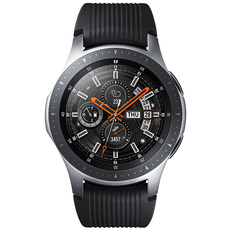 三星SAMSUNG Galaxy Watch钛泽银46mm蓝牙版智能手表 音乐播放 移动支付 GPS心率睡眠监测防水游泳户外跑步