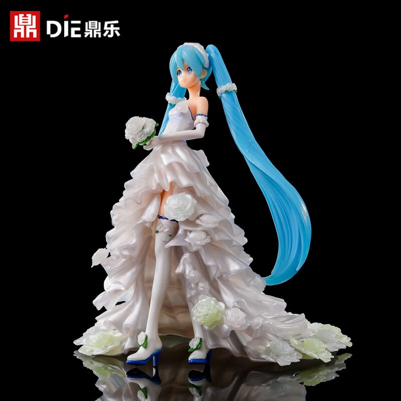 大头站姿一花二乃三玖四叶五月【opp袋】0120-花嫁初音20cm 花嫁公主