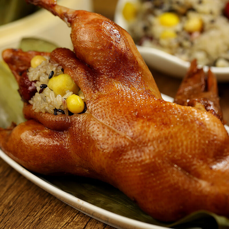 沈万三正宗苏州昆山特产糯米八宝鸭800g卤味整只鸭熟食腊味肉类下酒菜