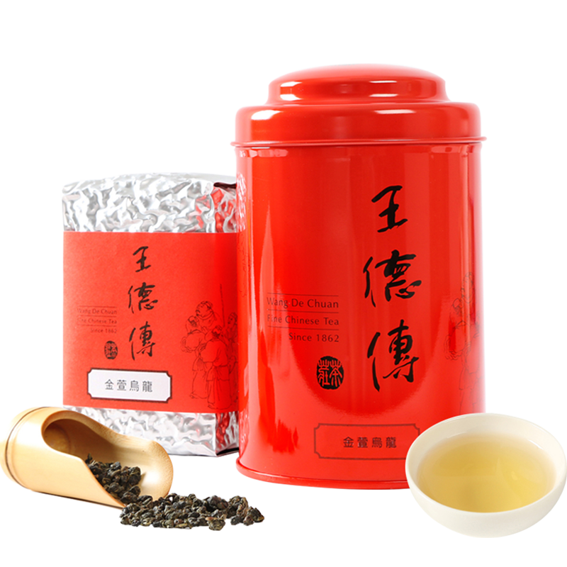 王德傳（Wang De Chuan） 王德传茶庄 台湾进口金萱乌龙茶 淡雅甜柔气息 纯料茶 品种茶 简装150g*1袋