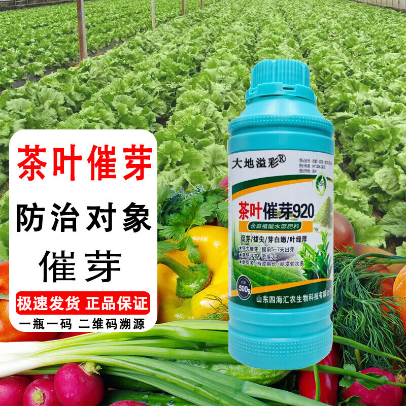 大地溢彩茶叶催芽素叶面肥茶树专用催芽剂920暴芽增产增厚素肥料催芽