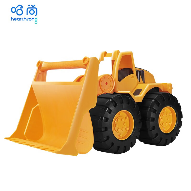 HearthSong哈尚儿童工程车玩具套装特大号挖土车挖掘机搅拌车汽车男孩小孩2/3-6岁 大号推土车