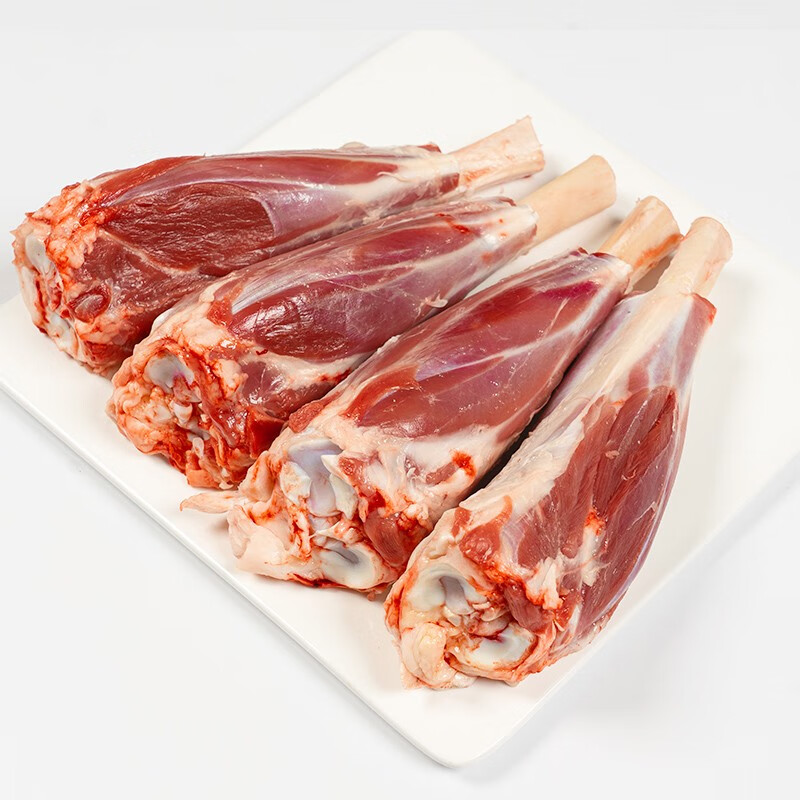 丰毓和 内蒙草原法式羊小腿1kg 羊腱子草饲散养羔羊 原切羊肉后腿生鲜