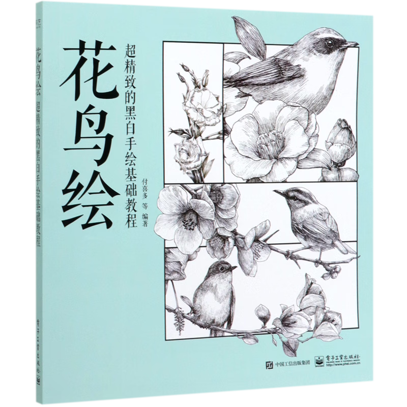 花鸟绘(超精致的黑白手绘基础教程)