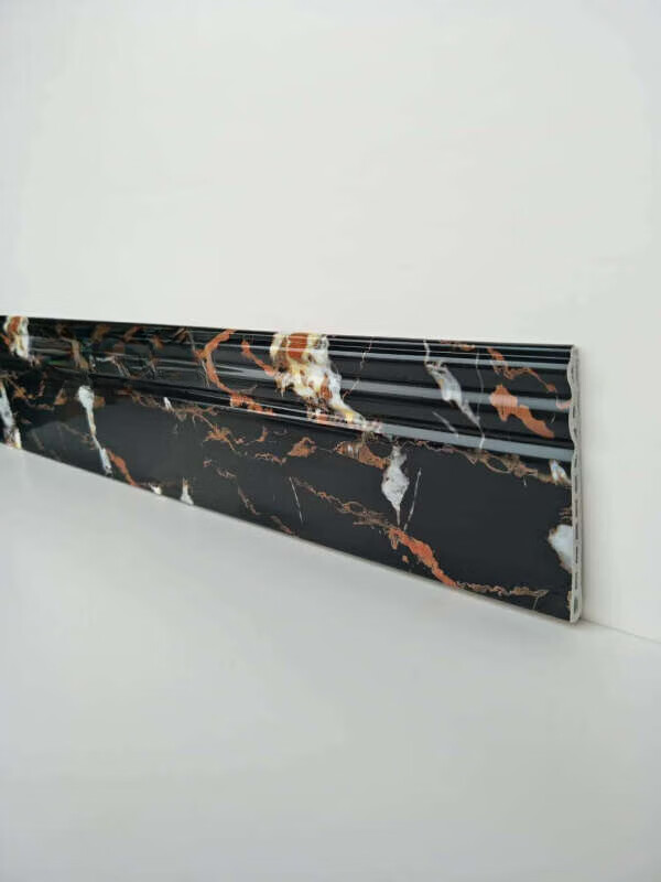 大理石地脚线石塑踢脚线条墙角线装饰线条防潮8/10/12 黑金花(不包运