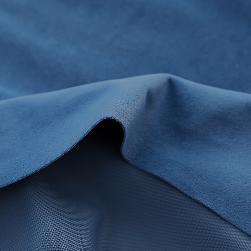 会议桌布定制绒布桌布办公长条方形桌套罩桌裙签到台展会台裙 深蓝色