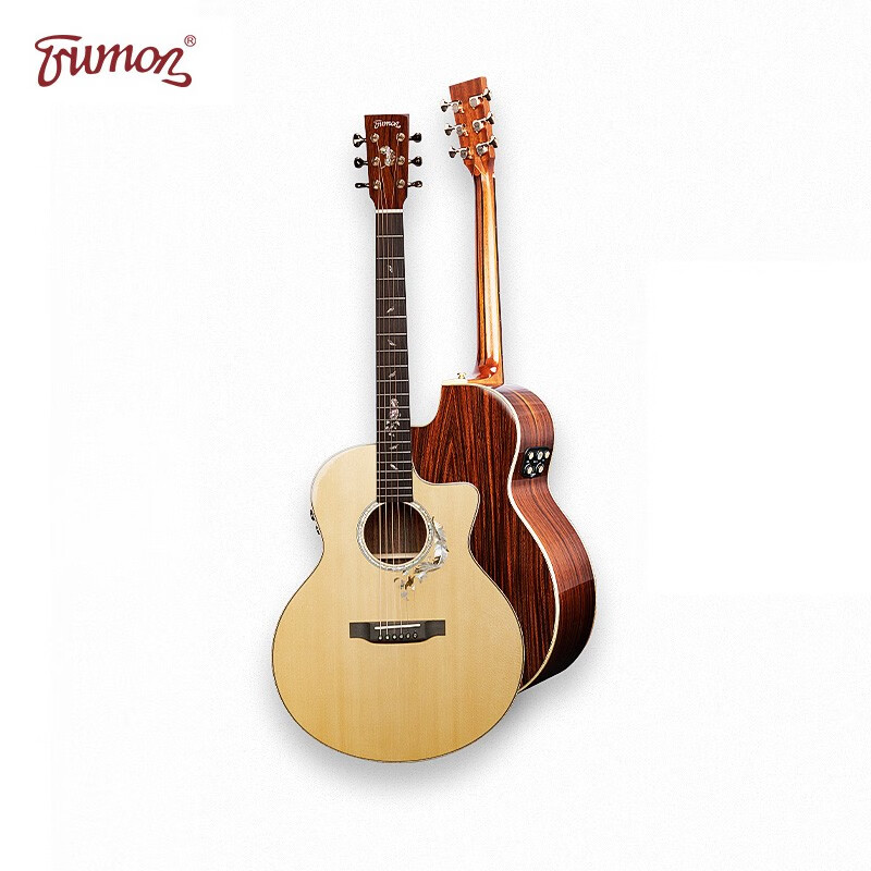 单板民谣吉他初学者进阶舞台专业级电箱楚门吉他 41英寸 wing980tf-s