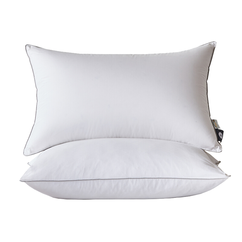 lf拉芙菲尔 五星级酒店枕头单人成人羽绒羽毛枕芯全棉舒适白鹅毛