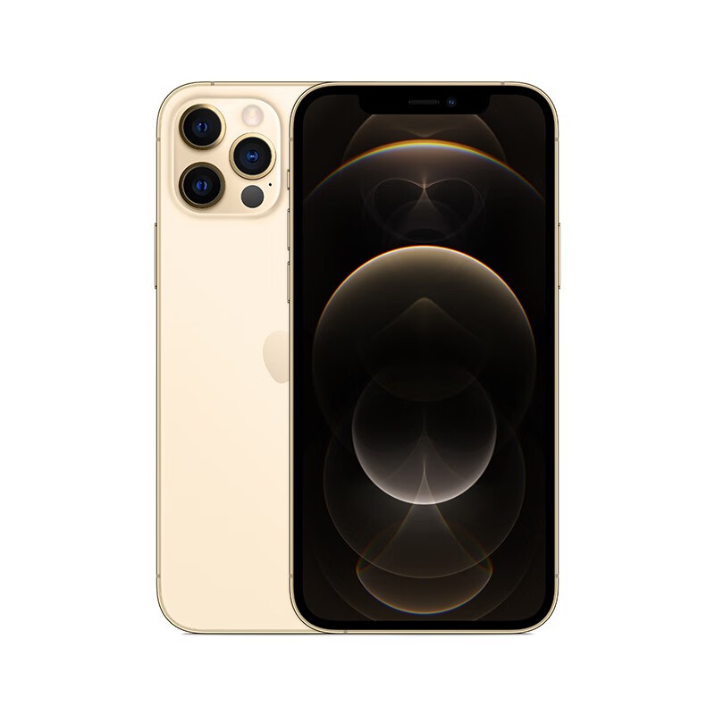 Apple iPhone 12 Pro (A2408) 128GB 金色 支持移动联通电信5G 双卡双待手机【Airtag四件套装】