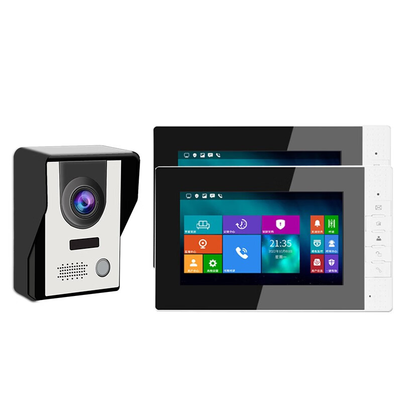 foante可视对讲门铃家用别墅彩色高带显示屏频监控智能电子门禁系统