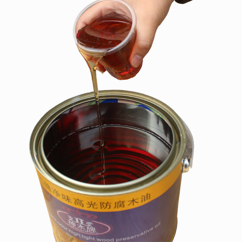 顾致防腐木油户外耐候木蜡油实木清漆透明桐油油漆木器漆 透明木油 2.