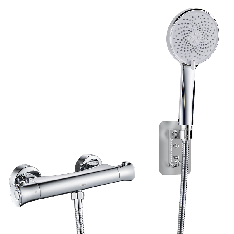 创宙 科固（KEGOO）恒温花洒套装简易淋雨器 淋浴水龙头混水阀喷头全套以旧换新K4014
