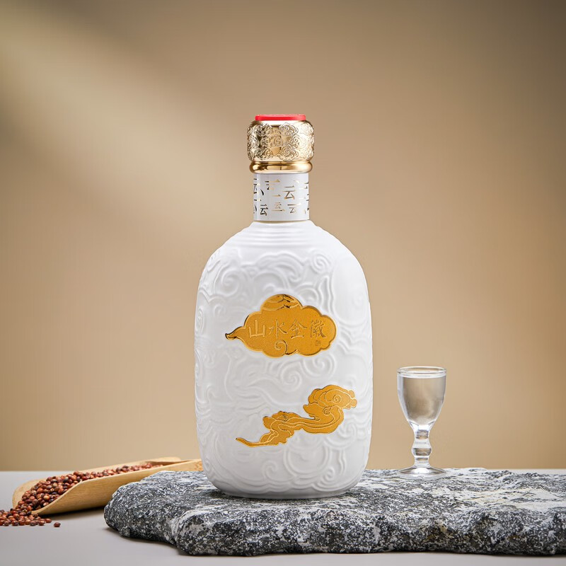 金徽酒 【买1送1】山水金徽·云 浓香型白酒 52度 500mL 1瓶 单瓶装