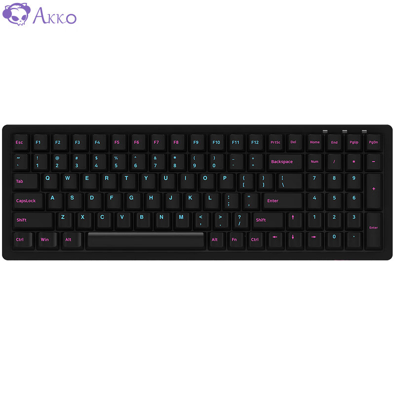 AKKO 3096午夜机械键盘 有线键盘 电竞 游戏键盘 吃鸡键盘 Cherry樱桃轴 黑色 茶轴