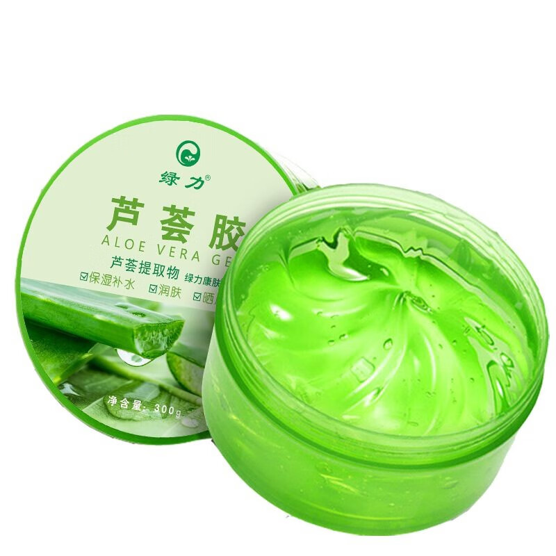 绿力 芦荟胶  晒后补水保湿面部改善肌肤粗糙 300g芦荟胶1瓶