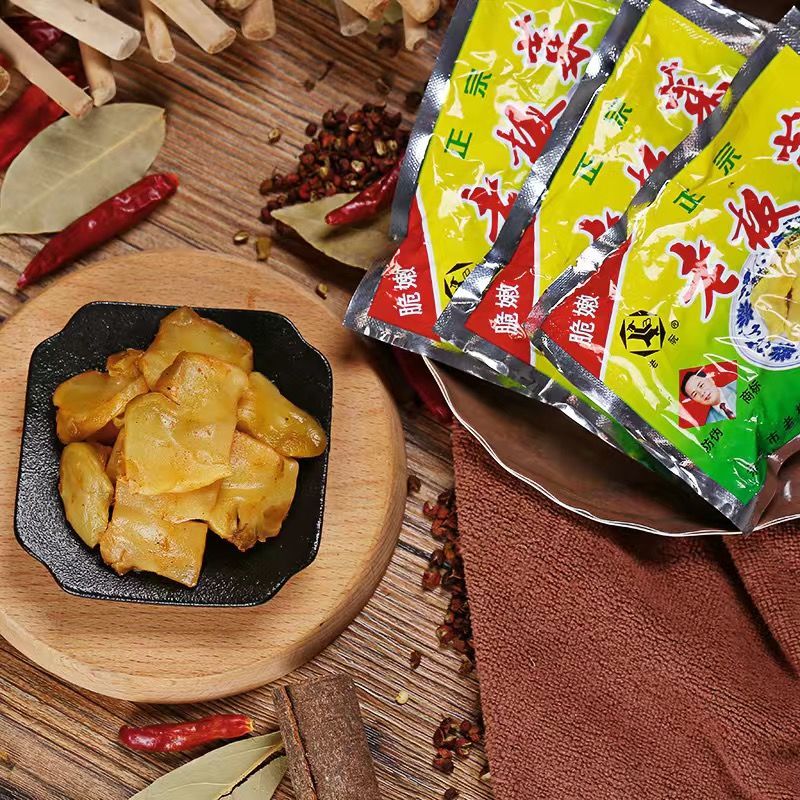 50g老板榨菜片 5包榨菜片试吃