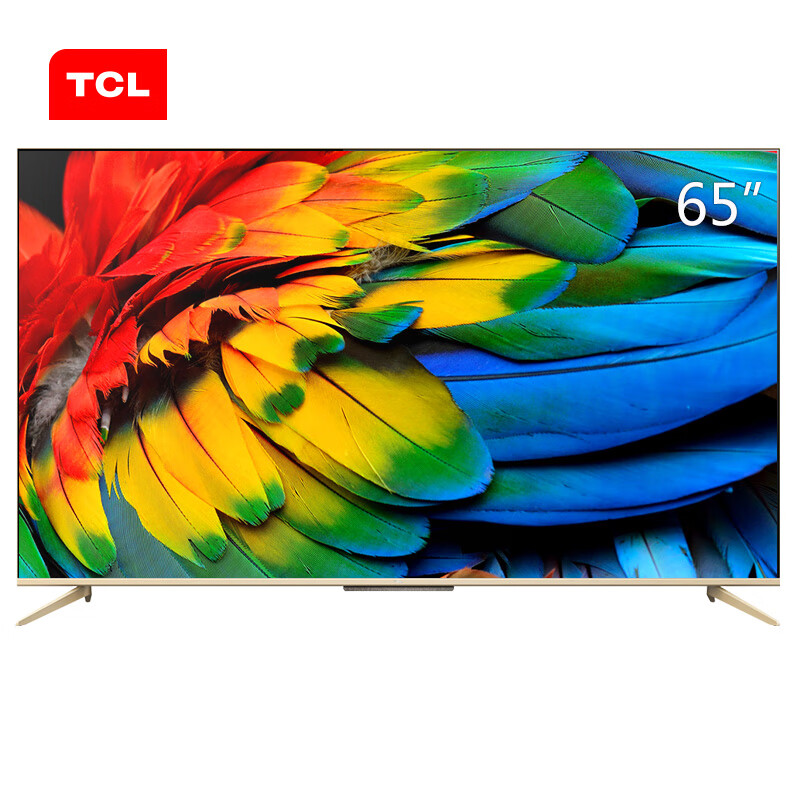 TCL 65D9 65英寸液晶平板电视机 4K超高清 超薄全面屏 人工智能语音 智慧屏 高色域画质 教育智能网络电视机