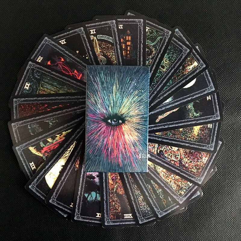 吾诺棱镜塔罗牌 prisma visions tarot 耀光塔罗桌游卡牌 单牌(6*10.